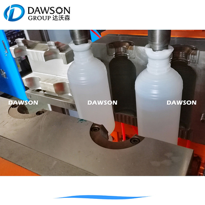 HDPE 2L 4L πλαστικός διπλός σταθμός 75mm γραμμών παραγωγής μπουκαλιών πετρελαίου λιπαντικών μηχανή σχηματοποίησης χτυπήματος εξώθησης βιδών