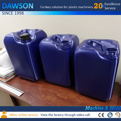 Απόδοση 130 kg ανά ώρα 20 λίτρα Jerry Can Extrusion HDPE Molding Plastic Drum Blow Molding Machine 4,4 × 3,4 × 3,6 μέτρα