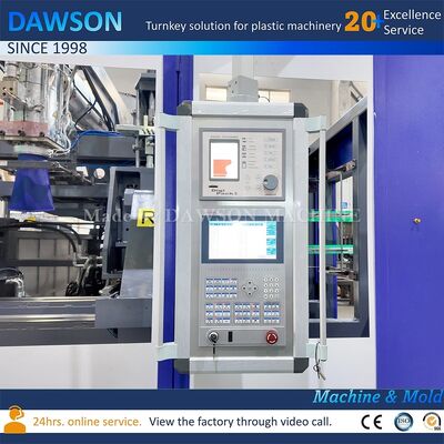 4 Ζώνη θέρμανσης με βίδες Μηχανή πλαστικού χύτευσης HDPE Jerrycan Production Line Δύναμη δέσμευσης 270 KN Τεχνολογία