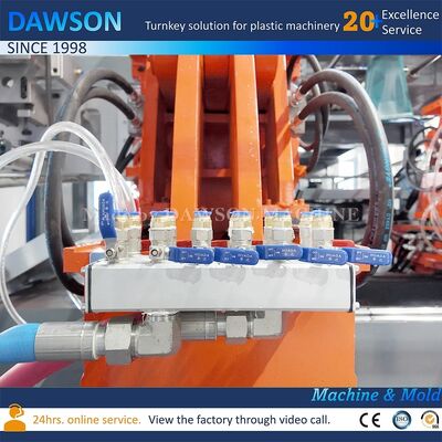 Μηχανή χύτευσης με εμφύσηση εξώθησης εξόδου 130 Kg ανά ώρα για HDPE 5L Jerrycan Υψηλής ταχύτητας πλαστικής κατασκευής