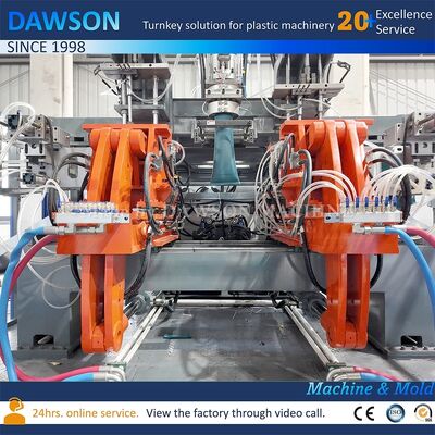 Μηχανή χύτευσης με εμφύσηση εξώθησης εξόδου 130 Kg ανά ώρα για HDPE 5L Jerrycan Υψηλής ταχύτητας πλαστικής κατασκευής