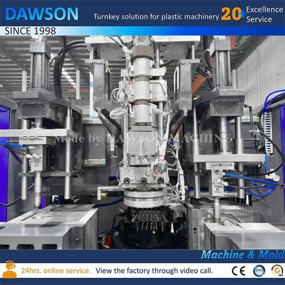 Αλουμίνιο με υλικό καλουπιού χαλκού βηρυλλίου 5L 8L 10L μηχανή εμφύσησης πλαστικών φιαλών μηχανή HDPE χρόνος κύκλου 21,6 δευτερόλεπτα