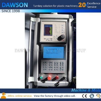 Μηχανή χύτευσης με εξώθηση με διπλό σταθμό φιαλών HDPE, λόγος L/D βίδας 24, σχεδιασμένη για την κατασκευή φιαλών γάλακτος 1,5L