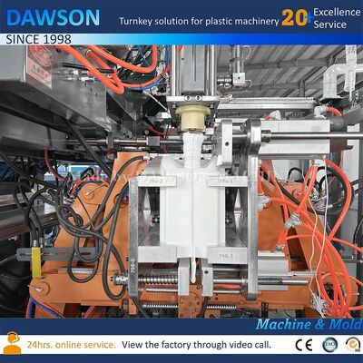 Αριθμός κεφαλής μήτρας 1 2 3 4 Πλαστικό 5L 10L Δοχείο υγρού λίτρου Μπουκάλι φυτοφαρμάκων Μηχανή κατασκευής χύτευσης με εμφύσηση Μέγεθος πλάκας καλουπιού 490