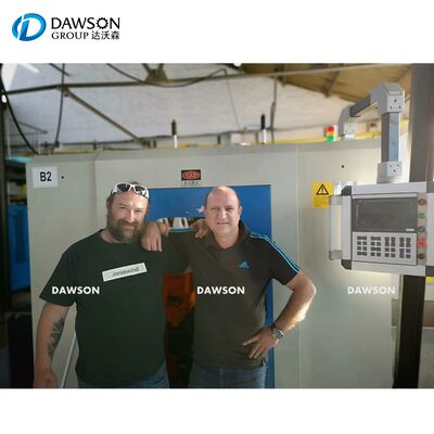 75 kg ανά ώρα ισχύος μηχανή σφυρηλατηρίου μονοσταθμού ή διπλού σταθμού για την κατασκευή μπουκαλιών λιπαντικού HDPE 2L 5L