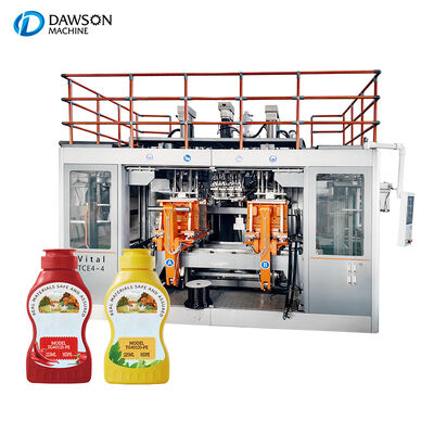 30kw Extruder Motor Power Double Station HDPE Extrusion Blow Molding Machine για 1 λίτρο 3 λίτρα μπουκάλια σάλτσες σόγιας