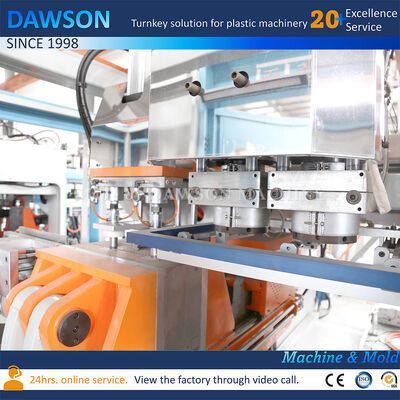 Πλήρως Ηλεκτρικό Μηχάνημα Φυσητής Εξώθησης Διπλής Σταθμής HDPE για Δοχεία 3L 5L